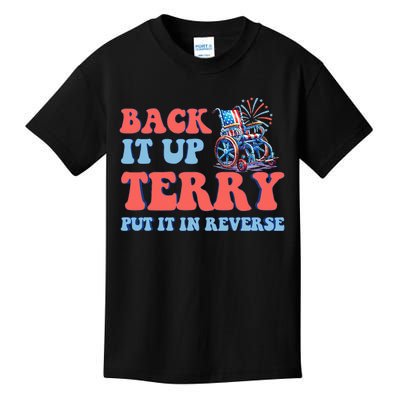 Funny 4th Of July Firework meme put it in reverse terry Kids T-Shirt