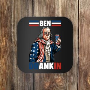 Funny 4th Of July Ben Drankin Patriotic. Coaster