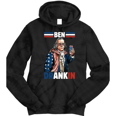 Funny 4th Of July Ben Drankin Patriotic. Tie Dye Hoodie