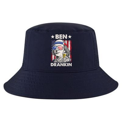 Funny 4th Of July Ben Drankin Patriotic. Cool Comfort Performance Bucket Hat