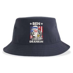 Funny 4th Of July Ben Drankin Patriotic. Sustainable Bucket Hat