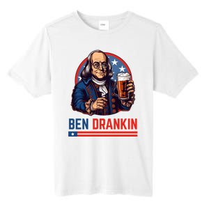 Funny 4th Of July Ben Drankin Patriotic. Tall Fusion ChromaSoft Performance T-Shirt