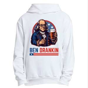 Funny 4th Of July Ben Drankin Patriotic. Urban Pullover Hoodie