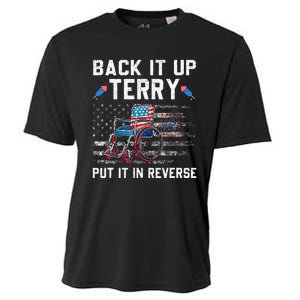 Funny 4th Of July Back Up Terry Put It In Reverse Us Flag Cooling Performance Crew T-Shirt