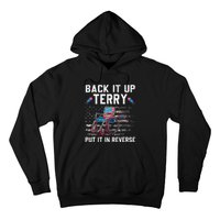 Funny 4th Of July Back Up Terry Put It In Reverse Us Flag Hoodie