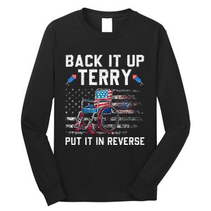 Funny 4th Of July Back Up Terry Put It In Reverse Us Flag Long Sleeve Shirt