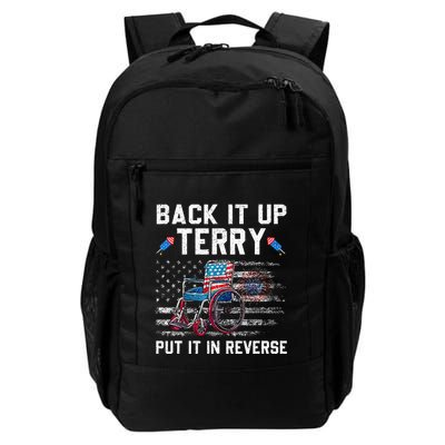 Funny 4th Of July Back Up Terry Put It In Reverse Us Flag Daily Commute Backpack