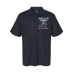 Funny 4th Of July Back Up Terry Put It In Reverse Us Flag Softstyle Adult Sport Polo