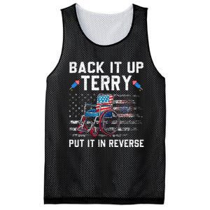 Funny 4th Of July Back Up Terry Put It In Reverse Us Flag Mesh Reversible Basketball Jersey Tank