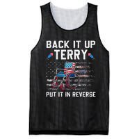 Funny 4th Of July Back Up Terry Put It In Reverse Us Flag Mesh Reversible Basketball Jersey Tank