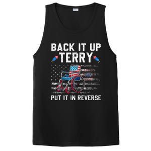 Funny 4th Of July Back Up Terry Put It In Reverse Us Flag PosiCharge Competitor Tank