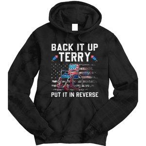 Funny 4th Of July Back Up Terry Put It In Reverse Us Flag Tie Dye Hoodie