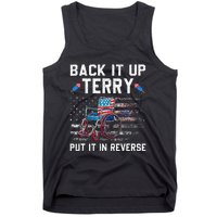 Funny 4th Of July Back Up Terry Put It In Reverse Us Flag Tank Top