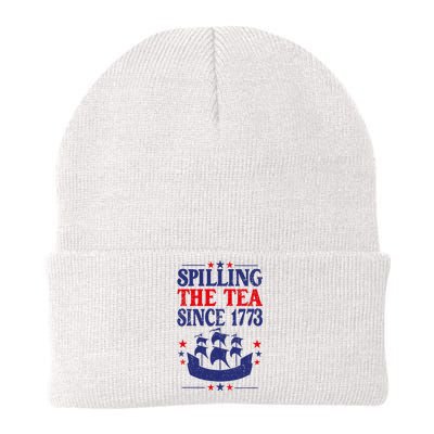 Funny 4th Of July Spilling The Tea Since 1773 Shirts History Teacher Knit Cap Winter Beanie