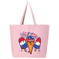 Funny 4th Of July Patriotic Popsicle 25L Jumbo Tote