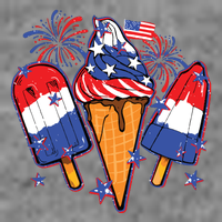 Funny 4th Of July Patriotic Popsicle Hooded Wearable Blanket
