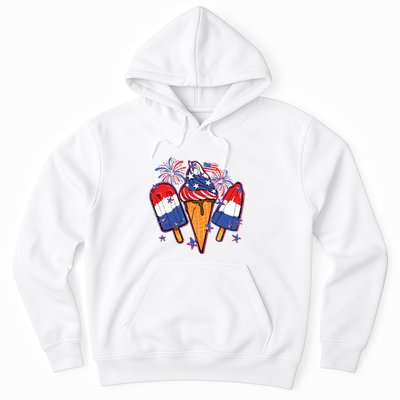 Funny 4th Of July Patriotic Popsicle Hoodie