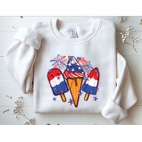 Funny 4th Of July Patriotic Popsicle Sweatshirt