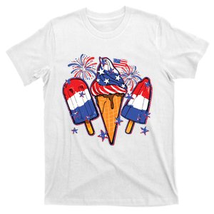 Funny 4th Of July Patriotic Popsicle T-Shirt