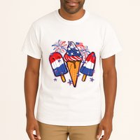 Funny 4th Of July Patriotic Popsicle Tall T-Shirt
