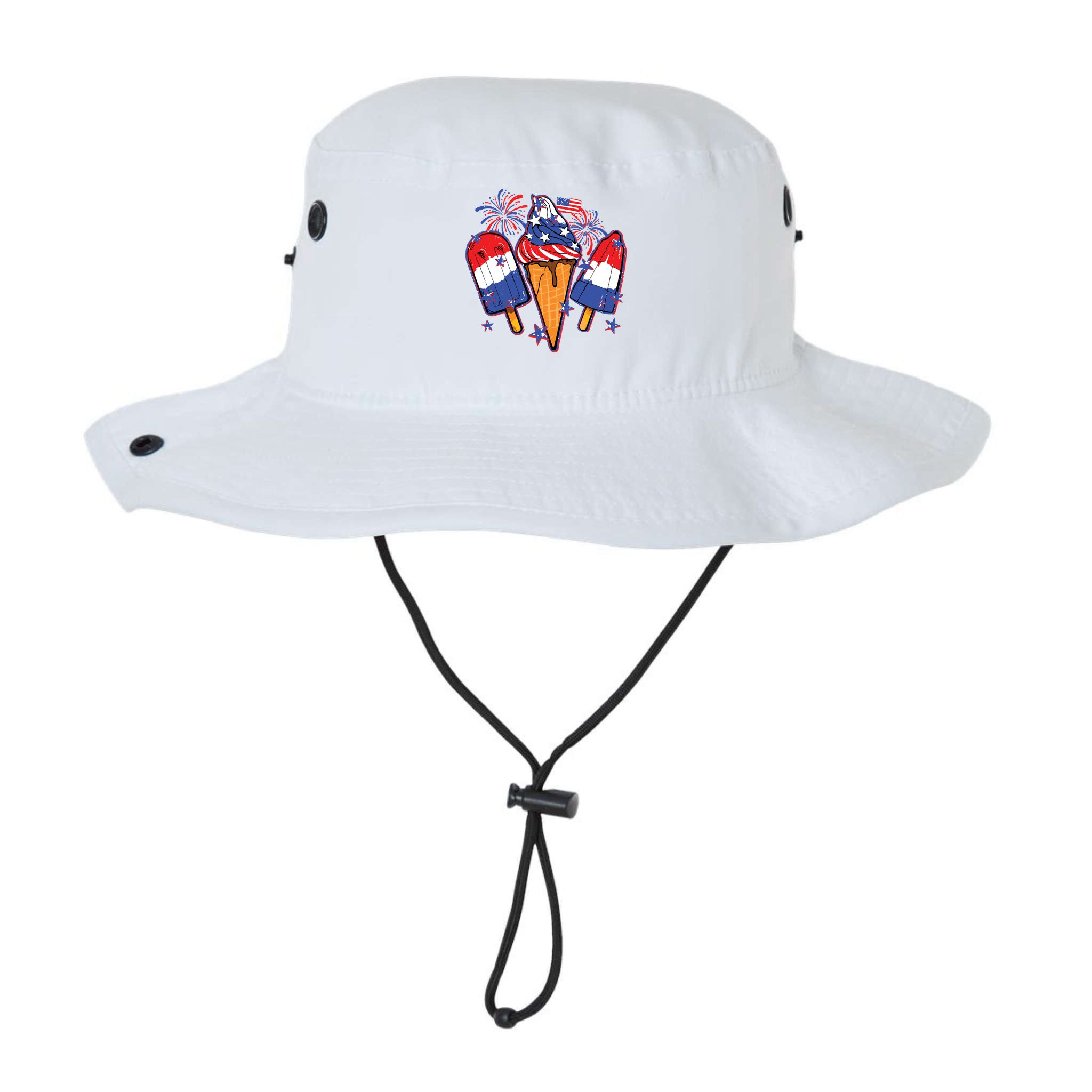 Funny 4th Of July Patriotic Popsicle Bucket Hat