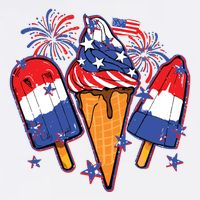 Funny 4th Of July Patriotic Popsicle Cooling Performance Long Sleeve Crew