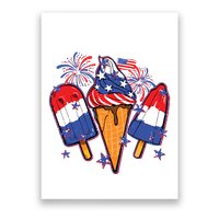 Funny 4th Of July Patriotic Popsicle Poster