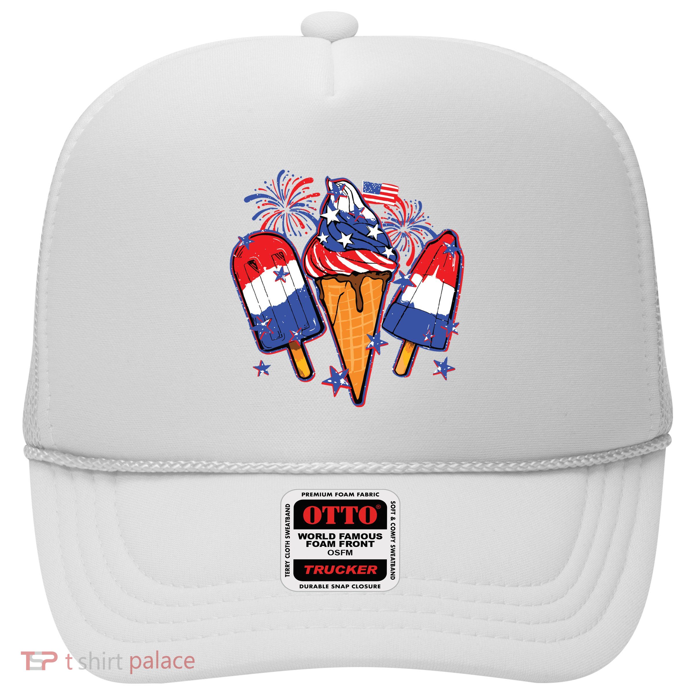 Funny 4th Of July Patriotic Popsicle Trucker Hat
