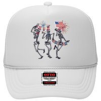 Funny 4th Of July Dancing Skeleton American Flag Hat