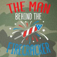 Funny 4th Of July Baby Shower The Man Behind The Firecracker Legacy Tie Dye Trucker Hat