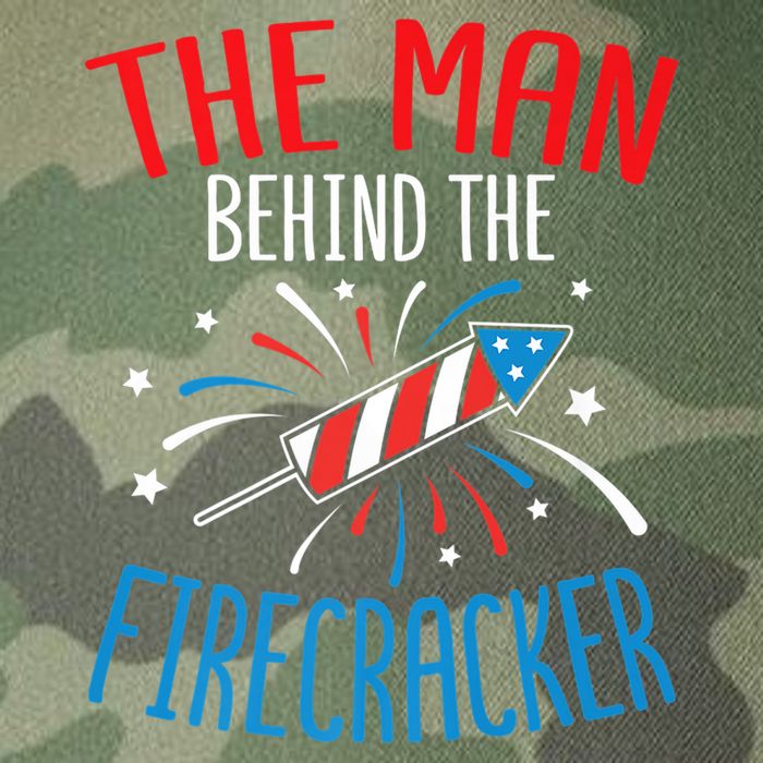 Funny 4th Of July Baby Shower The Man Behind The Firecracker Legacy Tie Dye Trucker Hat