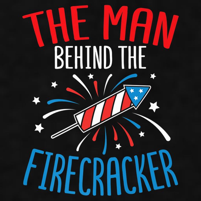 Funny 4th Of July Baby Shower The Man Behind The Firecracker Ladies PosiCharge Tri-Blend Wicking Tank