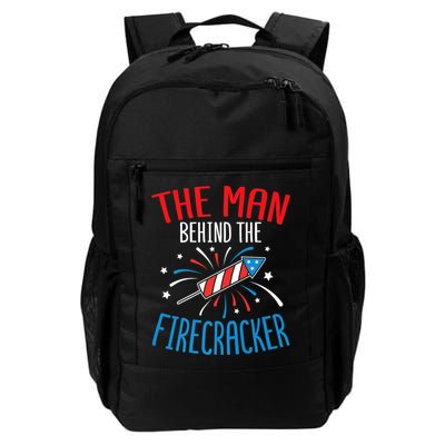 Funny 4th Of July Baby Shower The Man Behind The Firecracker Backpack