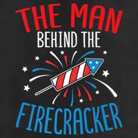 Funny 4th Of July Baby Shower The Man Behind The Firecracker Premium Pullover Hoodie