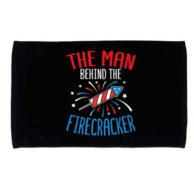 Funny 4th Of July Baby Shower The Man Behind The Firecracker Microfiber Hand Towel