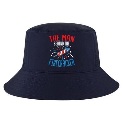 Funny 4th Of July Baby Shower The Man Behind The Firecracker Cool Comfort Performance Bucket Hat