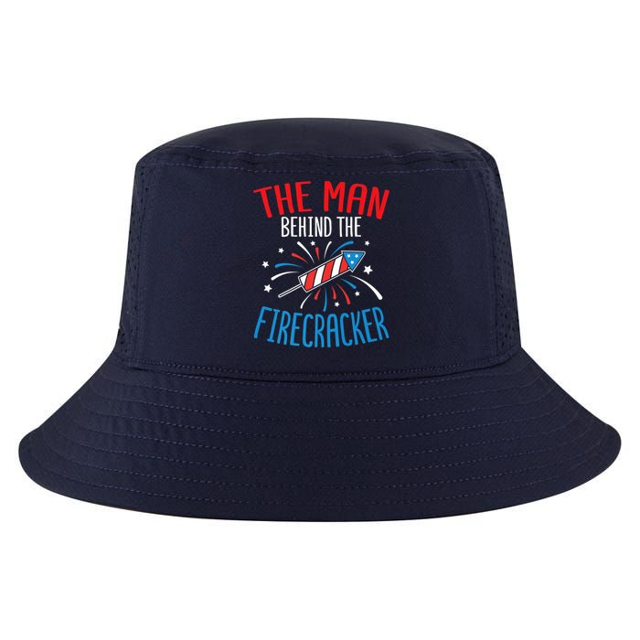 Funny 4th Of July Baby Shower The Man Behind The Firecracker Cool Comfort Performance Bucket Hat