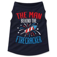 Funny 4th Of July Baby Shower The Man Behind The Firecracker Doggie Tank