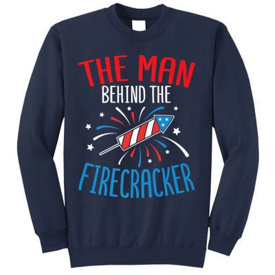 Funny 4th Of July Baby Shower The Man Behind The Firecracker Sweatshirt