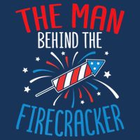 Funny 4th Of July Baby Shower The Man Behind The Firecracker 7-Panel Snapback Hat