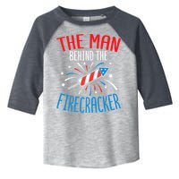 Funny 4th Of July Baby Shower The Man Behind The Firecracker Toddler Fine Jersey T-Shirt