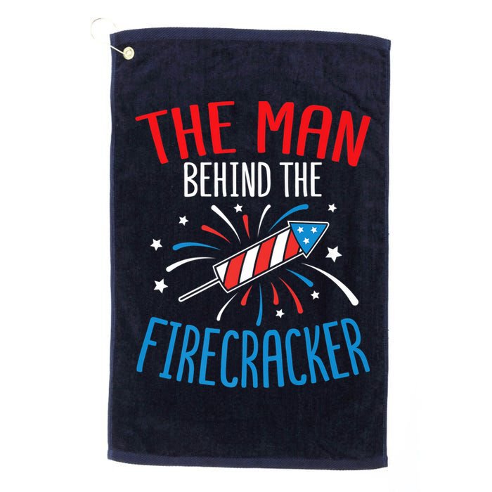 Funny 4th Of July Baby Shower The Man Behind The Firecracker Golf Towel