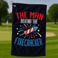 Funny 4th Of July Baby Shower The Man Behind The Firecracker Golf Towel