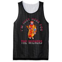 Funny 4th Of July Im Just Here For The Wieners Hot Dogs Mesh Reversible Basketball Jersey Tank