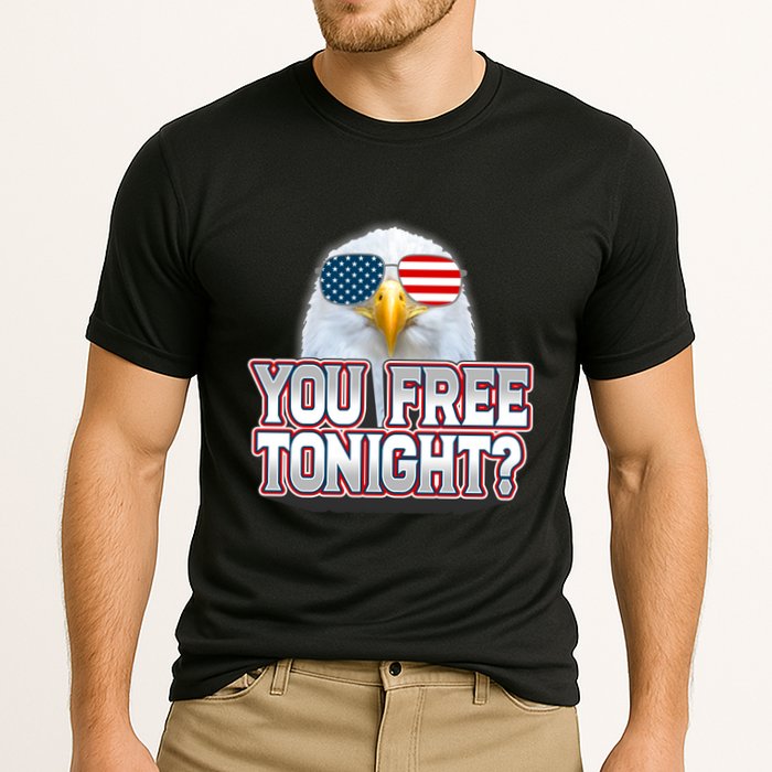 Fourth 4th Of July Bald Eagle You Free Tonight Funny Gift Cooling Performance Crew T-Shirt