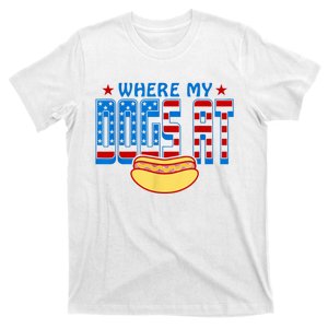 Funny 4th Of July Humor Hot Dog Lover T-Shirt