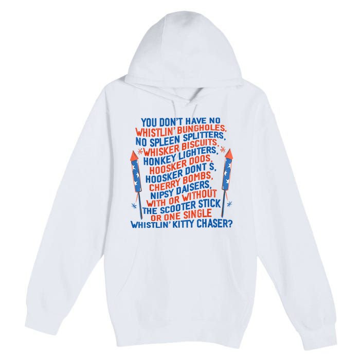 Firework 4th Of July Gift Premium Pullover Hoodie