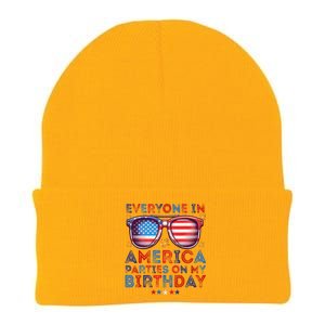 Funny 4th Of July Birthday Celebration Knit Cap Winter Beanie