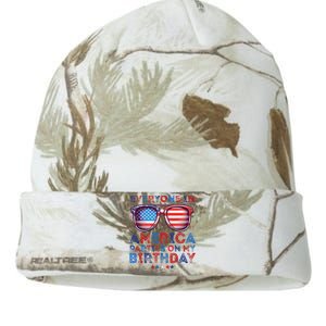 Funny 4th Of July Birthday Celebration Kati Licensed 12" Camo Beanie