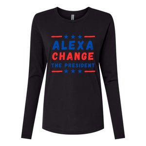 Funny 4th Of July Trump 2024 Republican Funny Gift Usa Fourth Gift Womens Cotton Relaxed Long Sleeve T-Shirt